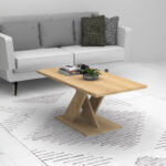 Τραπεζάκι σαλονιού Marcello Megapap χρώμα φυσικό οξιάς 110x55x47εκ.