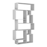 Βιβλιοθήκη Karmato Megapap χρώμα λευκό 96x25,5x168,5εκ.