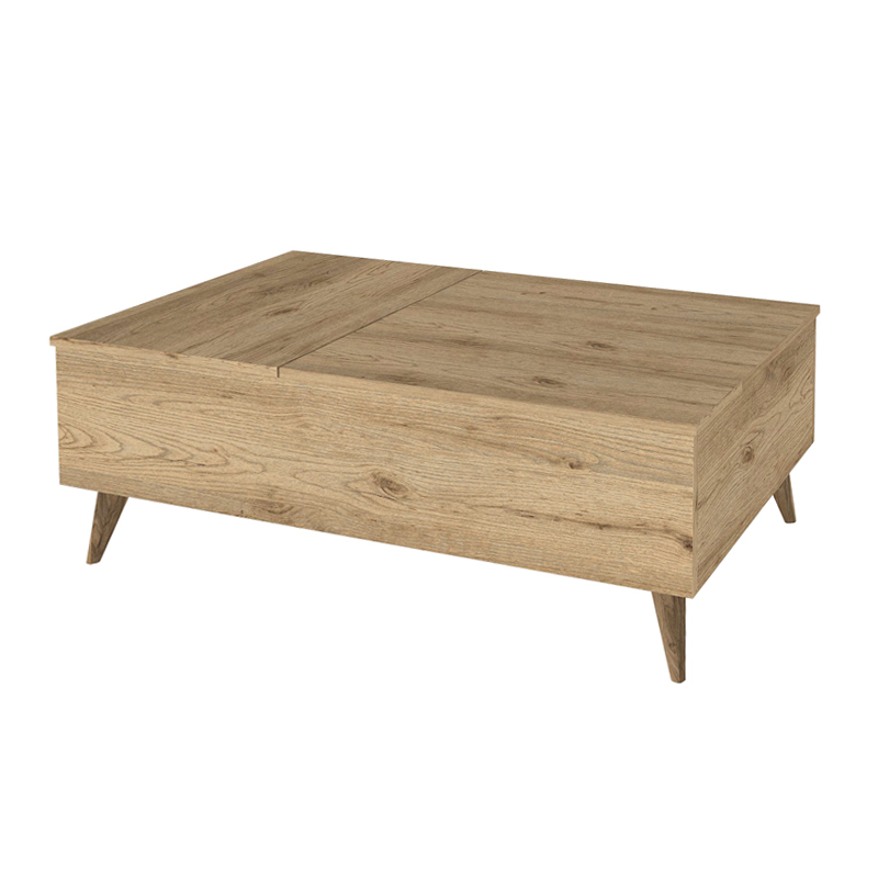 Τραπεζάκι σαλονιού Roy Megapap με σερβιτόρο χρώμα sepet oak 121x69x40εκ. - Image 5