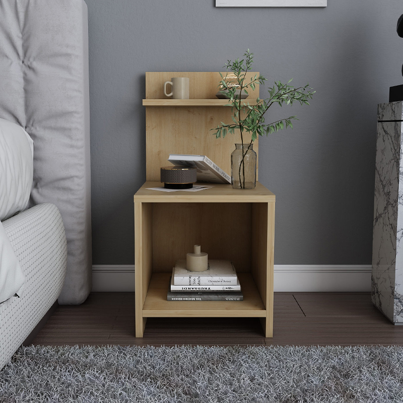 Κομοδίνο Ulman Megapap χρώμα sapphire oak 35x37x72εκ. - Image 2