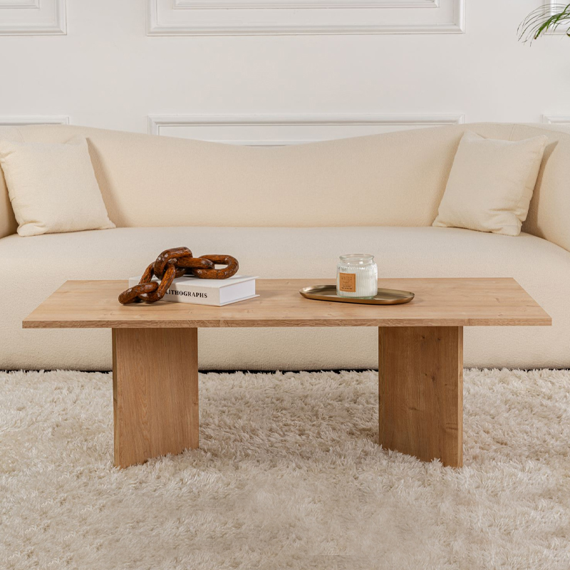 Τραπεζάκι σαλονιού Sabin Megapap χρώμα sapphire oak 119x60x40εκ. - Image 2