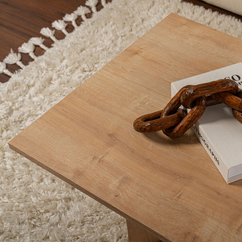 Τραπεζάκι σαλονιού Sabin Megapap χρώμα sapphire oak 119x60x40εκ. - Image 4