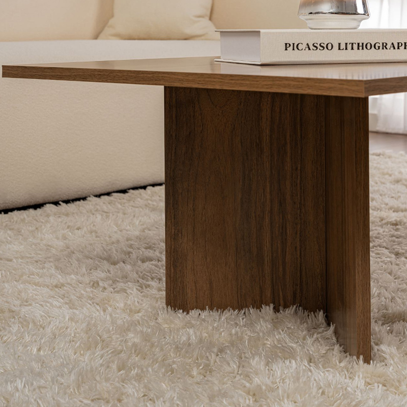 Τραπεζάκι σαλονιού Sabin Megapap χρώμα καρυδί 119x60x40εκ. - Image 3