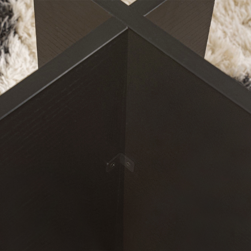 Τραπεζάκι σαλονιού Vetrino Megapap γυάλινο χρώμα μαύρο 105x65x40εκ. - Image 4