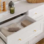 Συρταριέρα Henry Megapap χρώμα λευκό 140x40x75εκ.