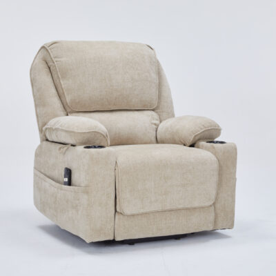Selena πολυθρόνα relax lift 89x90x103εκ. με ηλεκτρική ανάκλιση Μπεζ ύφασμα