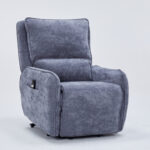 Zen πολυθρόνα Relax Lift 81,5x96x105εκ. με ηλεκτρική ανάκλιση Γκρι Σκούρο ύφασμα