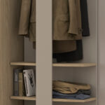 Auriol ανοιχτή ντουλάπα 54x35x183εκ. Rookwood Oak / Grege
