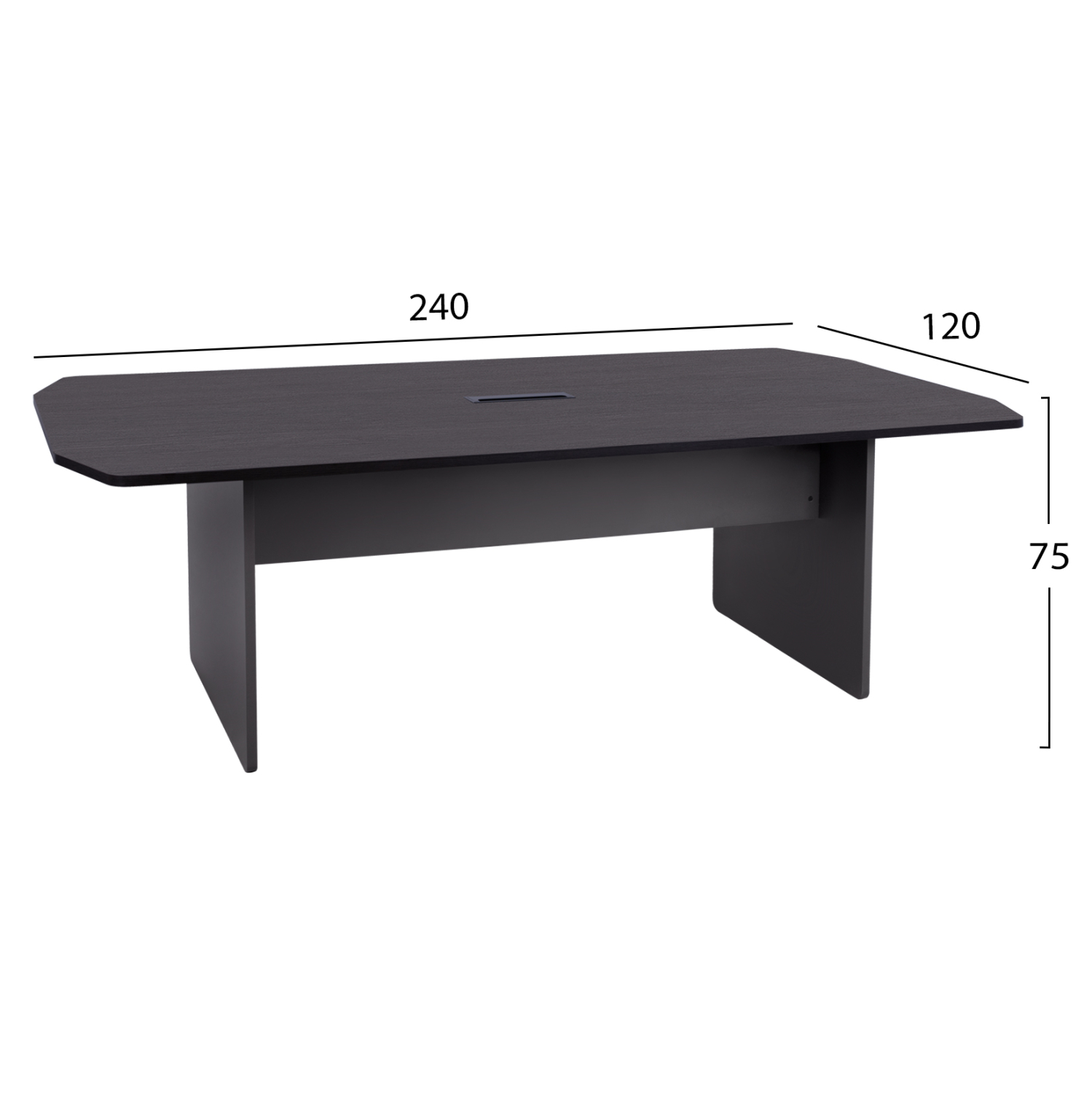 ΕΠΑΓΓΕΛΜΑΤΙΚΟ ΓΡΑΦΕΙΟ ΣΥΝΕΔΡΙΑΣΕΩΝ ROSEWOOD 240Χ120Χ75 HM2103.01 - Image 2