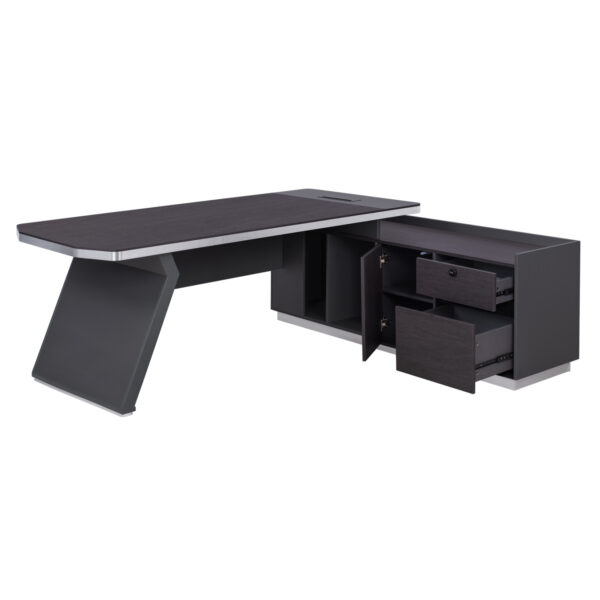 ΓΡΑΦΕΙΟ ΕΠΑΓΓΕΛΜΑΤΙΚΟ ΔΕΞΙΑ ΓΩΝΙΑ ROSEWOOD HM2084R 220X180X76Υ εκ. - Image 3