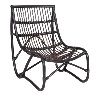 ΠΟΛΥΘΡΟΝΑ GRINN HM9815.02 ΡΑΒΔΟΙ RATTAN ΣΕ ΜΑΥΡΟ--Β' ΔΙΑΛΟΓΗΣ 56,5x73,5x79,5Υεκ.