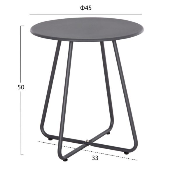 ΣΕΤ LOUNGE 3TMX ΕΞ.ΧΩΡΟΥ PONY HM21193 ΜΕΤΑΛΛΟ ΣΕ ΓΚΡΙ--ΣΥΝΘ.RATTAN ΣΕ ΛΕΥΚΟ-ΜΑΥΡΟ - Image 2