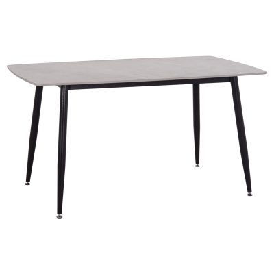 ΤΡΑΠΕΖΙ RAVEN HM18149.13 ΚΕΡΑΜΙΚΟ TOP ΜΕ ΟΨΗ ΓΚΡΙ ΜΑΡΜΑΡΟ 140x80x74Υεκ.