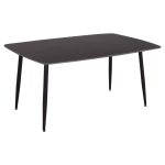 ΤΡΑΠΕΖΙ RAVEN HM18150.02 ΚΕΡΑΜΙΚΟ TOP ΜΕ ΟΨΗ ΜΑΥΡΟ ΜΑΡΜΑΡΟ 160x80x74Υεκ.