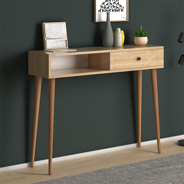 Κονσόλα Napoli Megapap χρώμα oak 90x29x88εκ. - Image 2