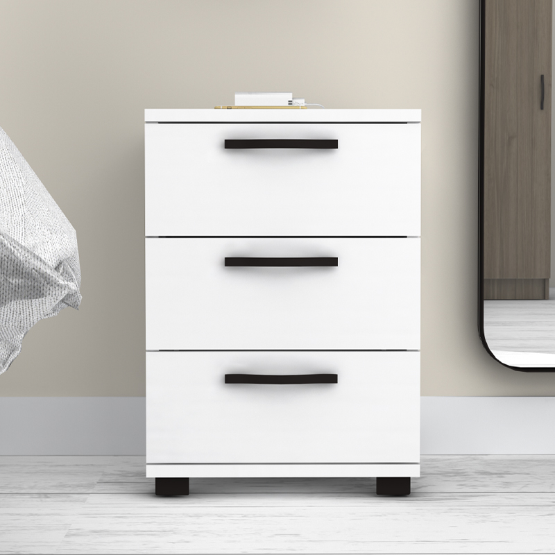 Κομοδίνο - συρταριέρα γραφείου Roco Megapap χρώμα λευκό 40x39x57εκ. - Image 3