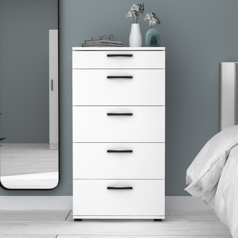 Συρταριέρα Helia Megapap χρώμα λευκό 60x44x108εκ. - Image 4