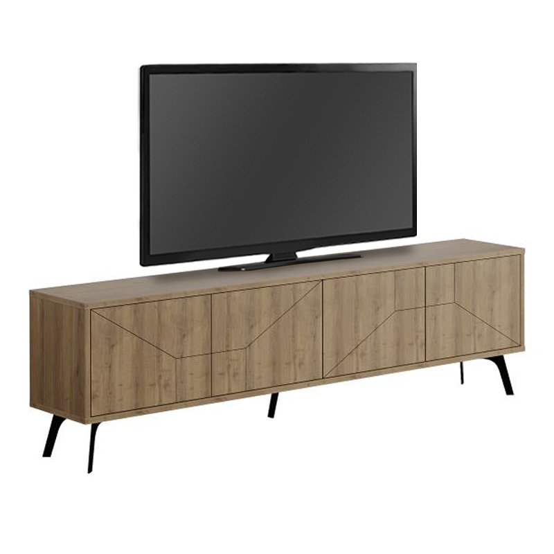 Έπιπλο τηλεόρασης Dune Megapap χρώμα ανοιχτό καρυδί 180x29,6x50εκ. - Image 4