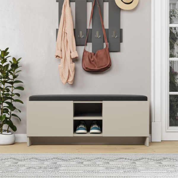 Παπουτσοθήκη Zulla Megapap χρώμα sandstone 110x37x43εκ. - Image 3