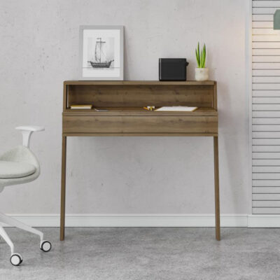 Γραφείο εργασίας Cowork Megapap χρώμα ανοιχτό καρυδί 94x50x91εκ.