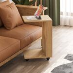 Τραπεζάκι βοηθητικό Edi Megapap χρώμα sapphire oak 37x45x60εκ.