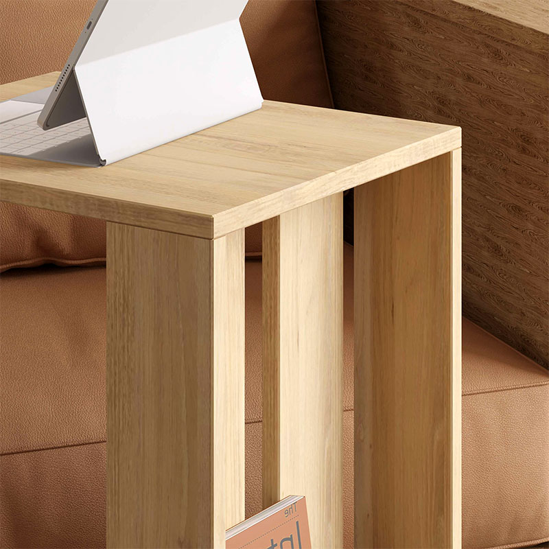 Τραπεζάκι βοηθητικό Edi Megapap χρώμα sapphire oak 37x45x60εκ. - Image 2