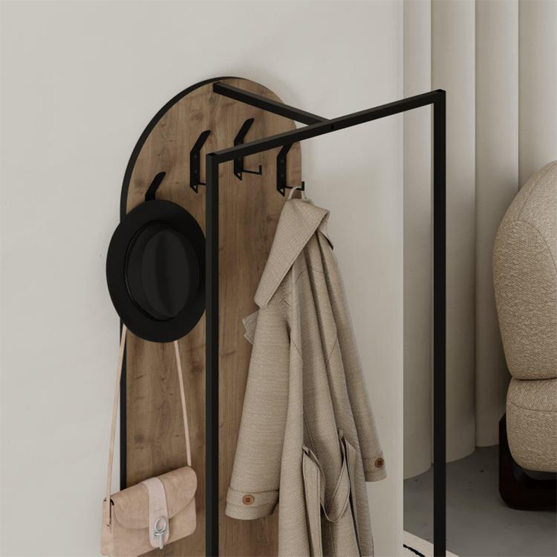 Έπιπλο εισόδου Archy Megapap χρώμα ανοιχτό καρυδί 53x31,7x180εκ. - Image 3