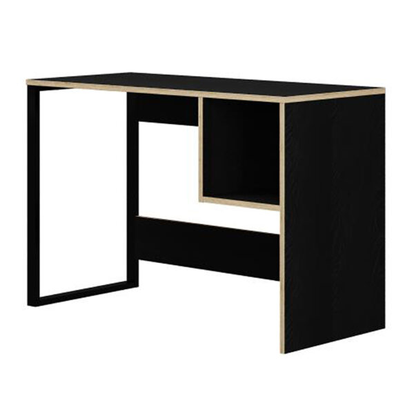 Γραφείο εργασίας Cubo Megapap χρώμα black wood 110x50x75εκ. - Image 3