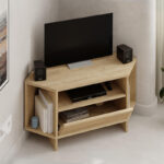 Έπιπλο τηλεόρασης γωνιακό Viva Megapap χρώμα sapphire oak 95,7x35,4x45εκ.