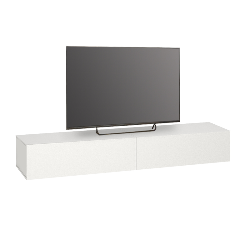 Έπιπλο τηλεόρασης επιτοίχιο Espanse Megapap χρώμα λευκό 241,8x31,7x30εκ. - Image 4