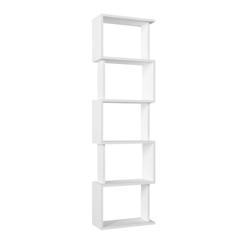 Βιβλιοθήκη Alvina Megapap χρώμα λευκό 45x19,6x158,8εκ. - Image 3