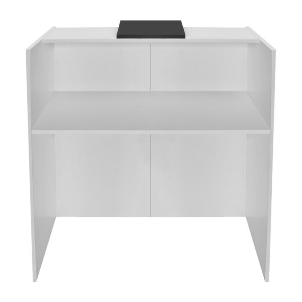 Γραφείο υποδοχής - reception Hola Megapap χρώμα λευκό - ανθρακί 93,6x45,2x110,3εκ. - Image 9