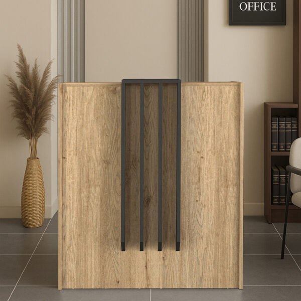 Γραφείο υποδοχής - reception Hola Megapap χρώμα sepet oak - ανθρακί 93,6x45,2x110,3εκ. - Image 5
