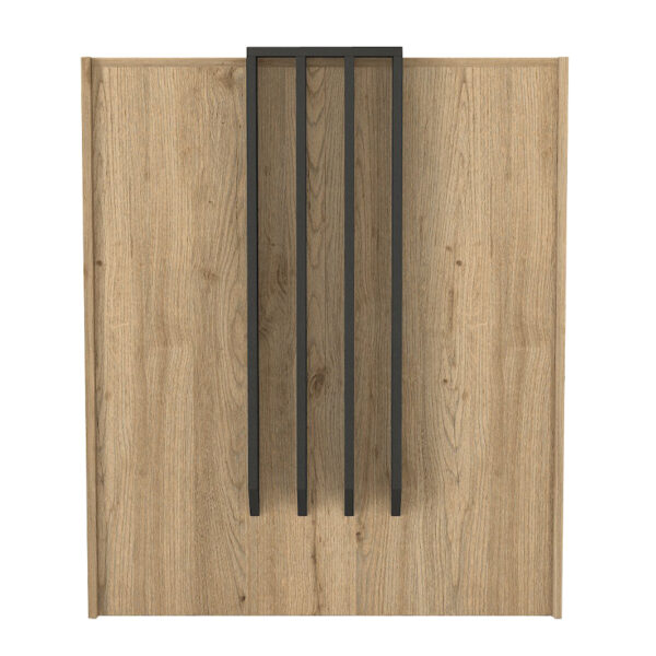 Γραφείο υποδοχής - reception Hola Megapap χρώμα sepet oak - ανθρακί 93,6x45,2x110,3εκ. - Image 6
