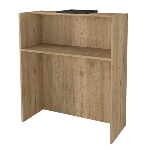 Γραφείο υποδοχής - reception Hola Megapap χρώμα sepet oak - ανθρακί 93,6x45,2x110,3εκ. - Image 8