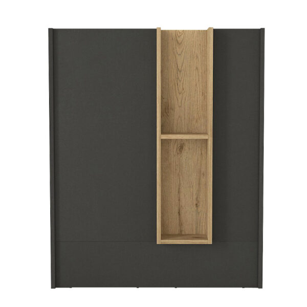 Γραφείο υποδοχής - reception Bonveno Megapap χρώμα ανθρακί - sepet oak 90x43,2x110εκ. - Image 5