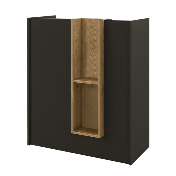 Γραφείο υποδοχής - reception Bonveno Megapap χρώμα ανθρακί - sepet oak 90x43,2x110εκ. - Image 7