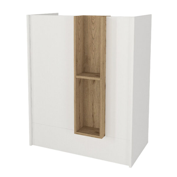 Γραφείο υποδοχής - reception Bonveno Megapap χρώμα λευκό - sepet oak 90x43,2x110εκ. - Image 3