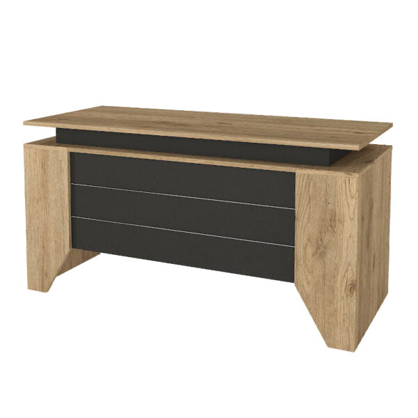 Γραφείο εργασίας Remida Megapap χρώμα sepet oak - ανθρακί 140x60x76,9εκ. - Image 2