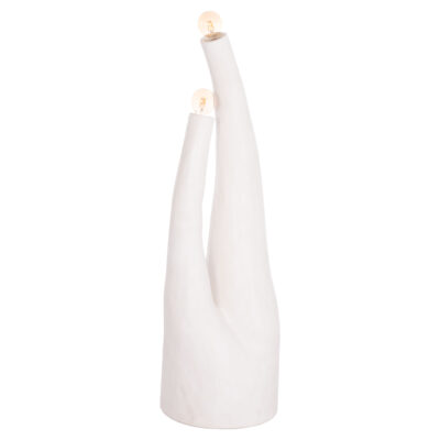 ΔΙΑΚΟΣΜΗΤΙΚΟ ΦΩΤΙΣΤΙΚΟ ΔΑΠΕΔΟΥ TUSKEN HM4702.02 FIBER CEMENT-ΛΕΥΚΟ 50x43x145Υεκ