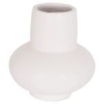 ΕΠΙΤΡΑΠΕΖΙΟ ΔΙΑΚΟΣΜΗΤΙΚΟ ΒΑΖΟ LEMA HM4664.02S ΤΕΡΑΚΟΤΑ ΣΕ ΛΕΥΚΟ--Φ22x22Υεκ.