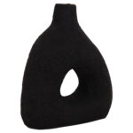 ΕΠΙΤΡΑΠΕΖΙΟ ΔΙΑΚΟΣΜΗΤΙΚΟ ΒΑΖΟ DECANT HM4667.01Μ ΤΕΡΑΚΟΤΑ ΣΕ ΜΑΥΡΟ--17x6.5x20Υεκ.