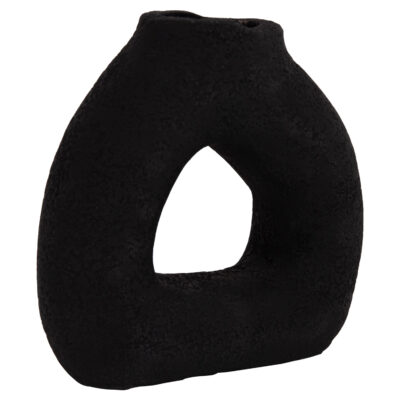 ΕΠΙΤΡΑΠΕΖΙΟ ΔΙΑΚΟΣΜΗΤΙΚΟ ΒΑΖΟ DECANT HM4667.01S ΤΕΡΑΚΟΤΑ ΣΕ ΜΑΥΡΟ--17.5x6.5x17Υεκ.