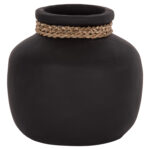 ΕΠΙΤΡΑΠΕΖΙΟ ΔΙΑΚΟΣΜΗΤΙΚΟ ΒΑΖΟ CAMMER HM4687.01S ΤΕΡΑΚΟΤΑ ΣΕ ΜΑΥΡΟ--Φ22x20Υεκ.