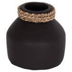 ΕΠΙΤΡΑΠΕΖΙΟ ΔΙΑΚΟΣΜΗΤΙΚΟ ΒΑΖΟ CAMMER HM4687.01XS ΤΕΡΑΚΟΤΑ ΣΕ ΜΑΥΡΟ--Φ16x15Υεκ.