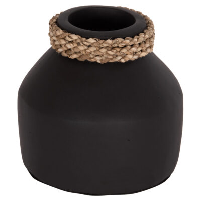 ΕΠΙΤΡΑΠΕΖΙΟ ΔΙΑΚΟΣΜΗΤΙΚΟ ΒΑΖΟ CAMMER HM4687.01XS ΤΕΡΑΚΟΤΑ ΣΕ ΜΑΥΡΟ--Φ16x15Υεκ.