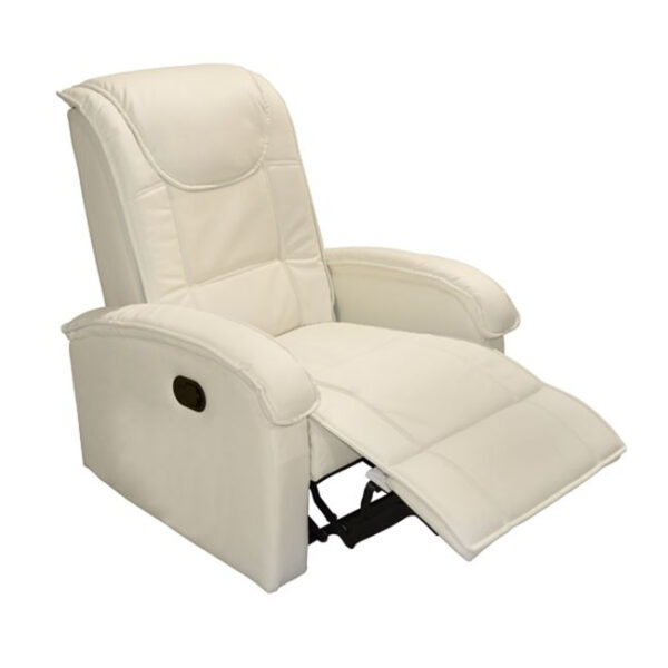 ΠΟΛΥΘΡΟΝΑ RELAX ΜΕ ΜΗΧΑΝΙΣΜΟ MASSAGE ROCCA HM0026.02 PU ΕΚΡΟΥ 80x96x97 εκ. - Image 2