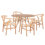 ΣΕΤ ΤΡΑΠΕΖΑΡΙΑΣ 5ΤΜΧ BRAVE HM21188 ΜΕ 4 ΚΑΡΕΚΛΕΣ & ΣΤΡΟΓΓΥΛΟ ΤΡΑΠΕΖΙ