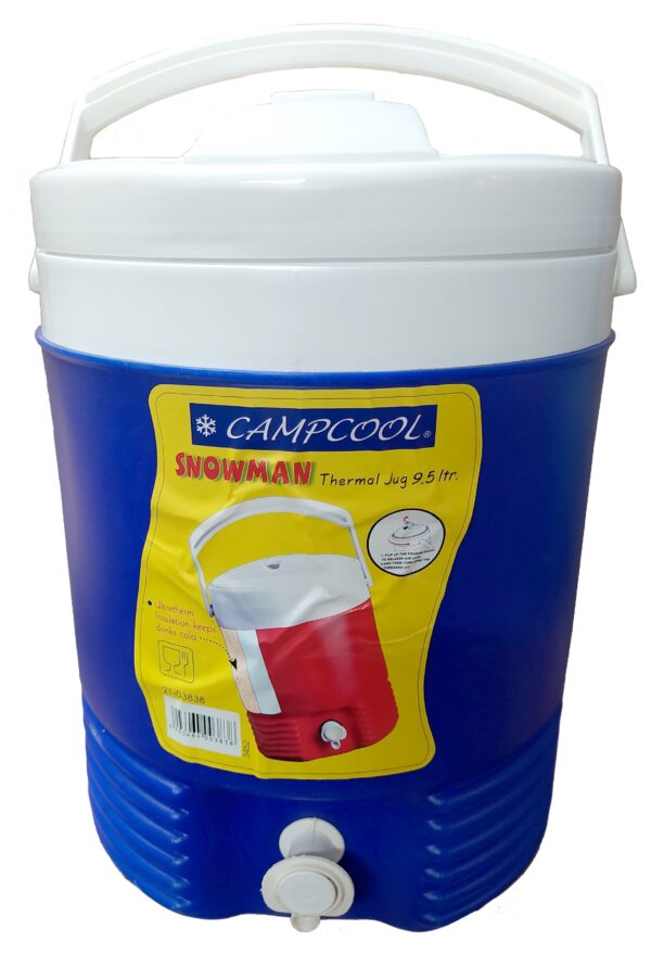 CAMPCOOL ΘΕΡΜΟΣ  9,5 Lt. ΜΕ ΒΡΥΣΑΚΙ ΣΕ ΚΑΠΑΚΙ & ΒΑΣΗ- ΜΕ ΧΕΙΡΟΛΑΒΗ ΜΕΤΑΦΟΡΑΣ - Image 2