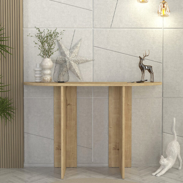 Κονσόλα Cortado Megapap χρώμα sapphire oak 120x35x75εκ. - Image 2